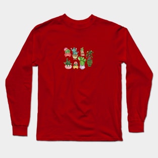 Cactus3 flower pot Long Sleeve T-Shirt